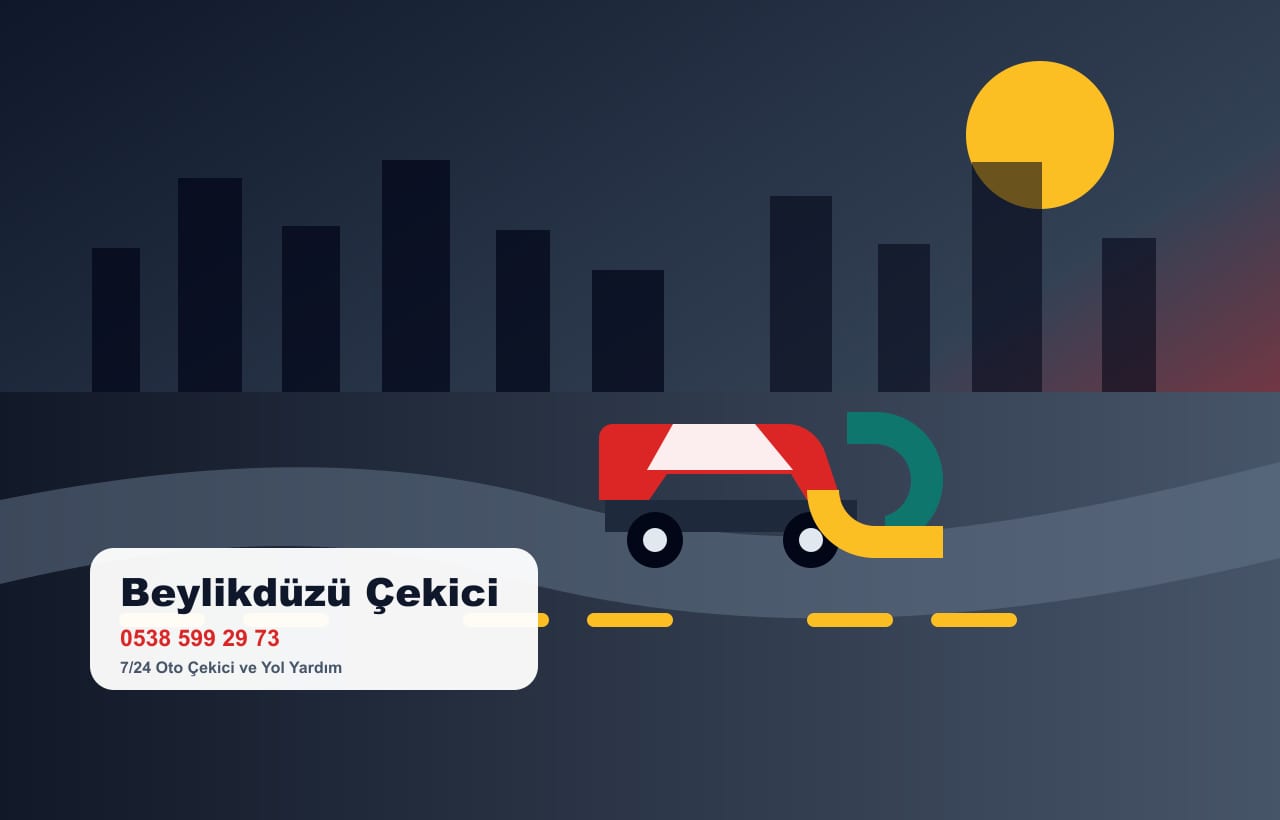 Beylikdüzü bölgesinde kırmızı oto çekiciyle güvenli araç taşıma hizmeti