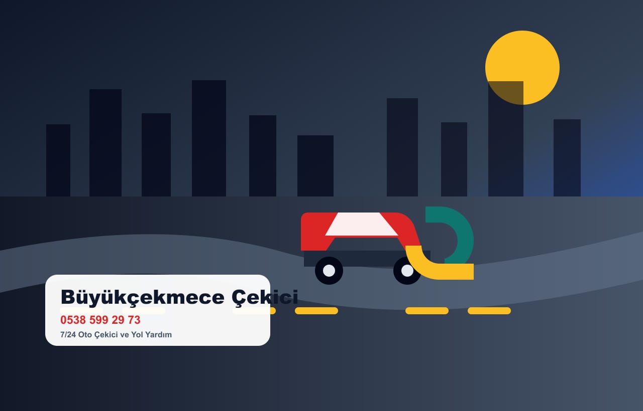 Büyükçekmece sahil yolu çevresinde oto çekici hizmeti