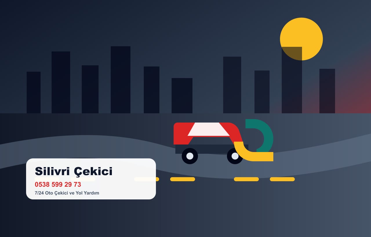 Silivri bölgesinde şehirler arası oto çekici ve yol yardım hizmeti